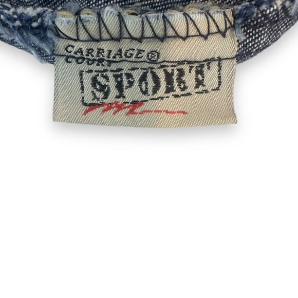 Carriage Court Sears Vintage Dead Stock Pull On Jeans Size 16 Dark Wash Nautical - Picture 8 of 12